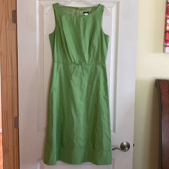 J. Crew Dresses & Skirts - J Crew Grace Kelly Green Sleeveless Silk Faille Cocktail Tea Dress 6 TALL